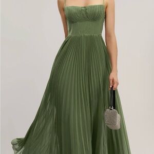RIHOAS NWT Strapless Green Maxi Dress